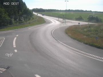 Traffic Cam Ejstrupholm: Brandevej - Ikastvej, Blickrichtung Ost