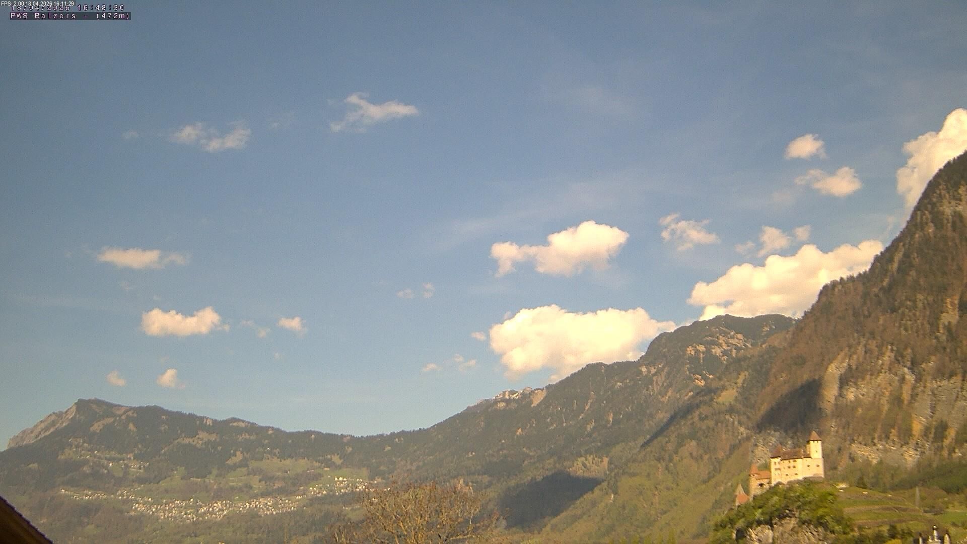 Balzers: Liechtenstein: Blickrichtung Nord