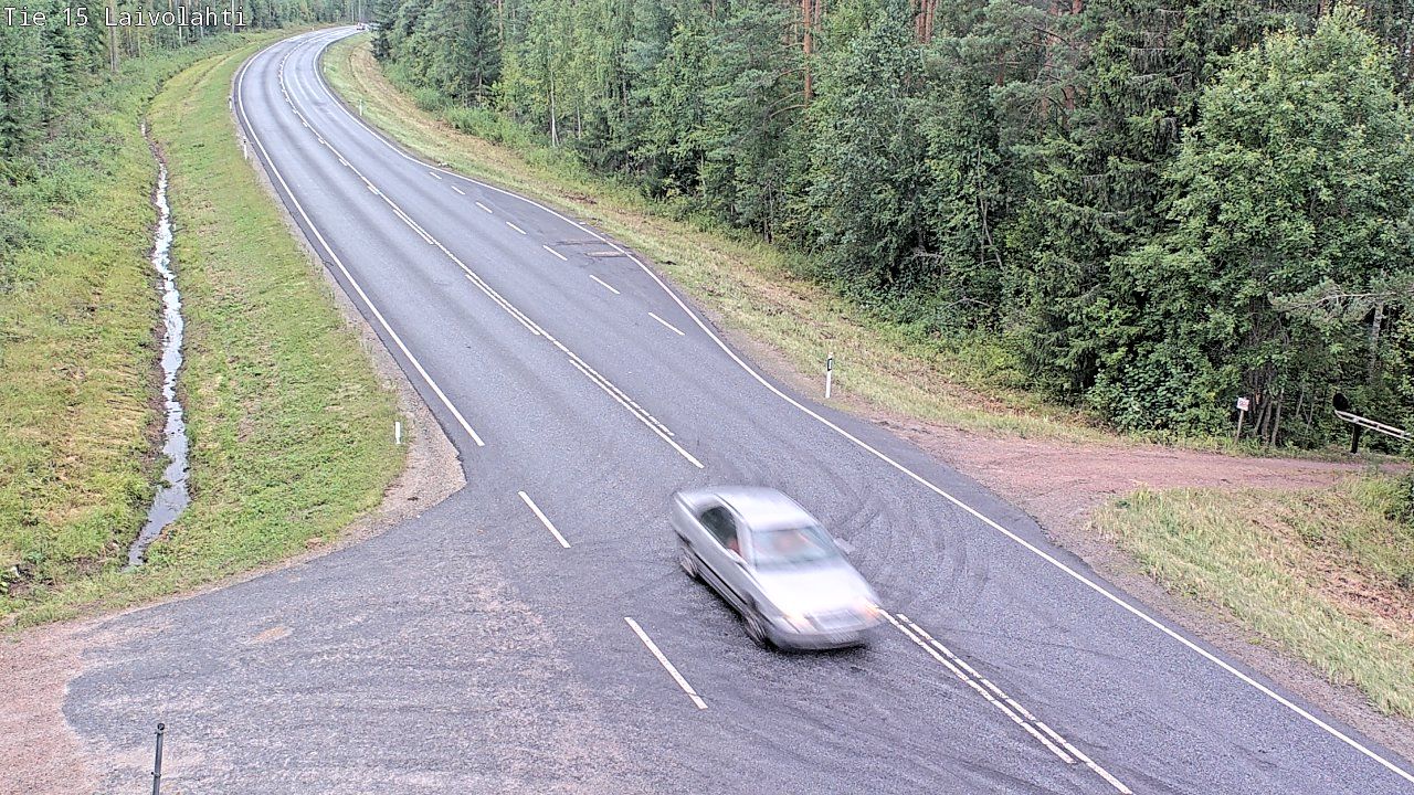 Traffic Cam Mantyharju: Tie 15 Laivolahti - Kouvolaan