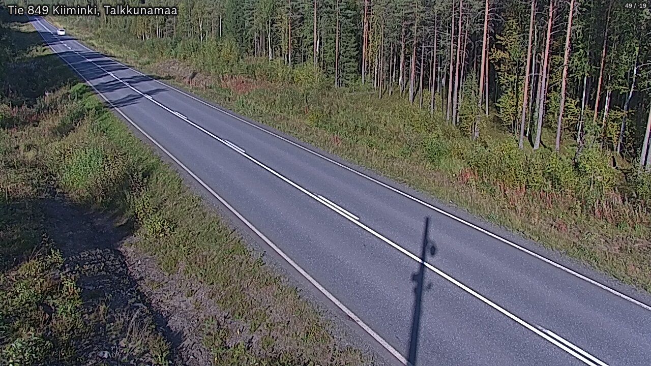 Traffic Cam Oulu: Tie 849 Kiiminki, Talkkunamaa - Yli-Ii