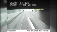 Clyde Hill: SR 520 at MP 4: Evergreen Pt Rd, WB Bus - Current