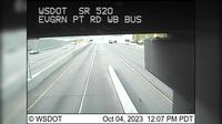 Clyde Hill: SR 520 at MP 4: Evergreen Pt Rd, WB Bus - Day time