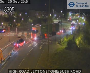 Traffic Cam Heathfield and Waldron: HIGH ROAD LEYTONSTONE/BUSH ROAD