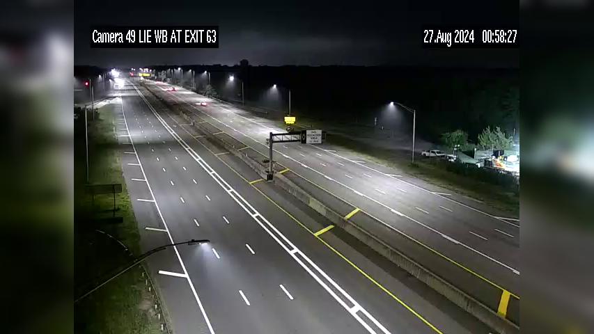 Traffic Cam Lake Grove › West: I-495 at North Ocean Ave (Exit)