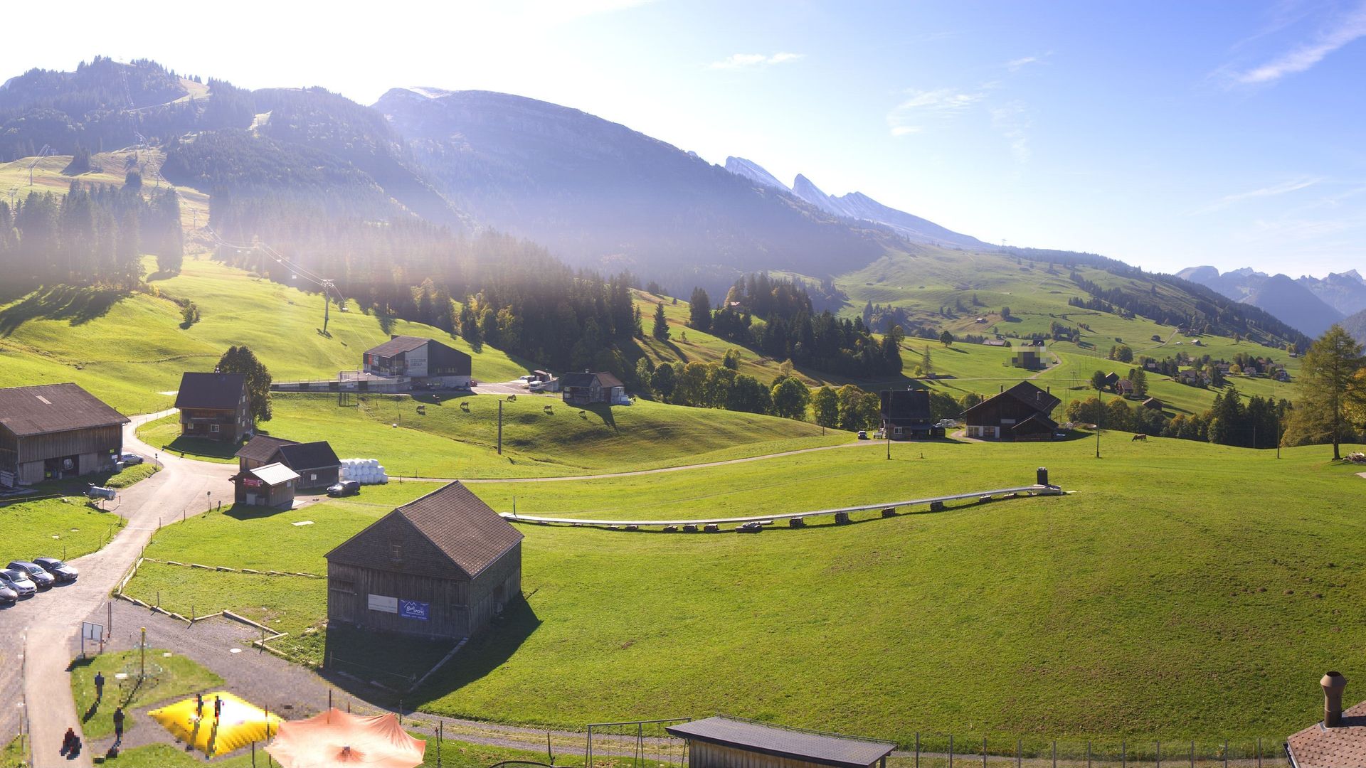 Traffic Cam Wildhaus-Alt St. Johann: Berggasthaus Oberdorf