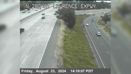 Traffic Cam Downtown Historic District › North: TVC36 -- I-280 : Lawrence Expressway