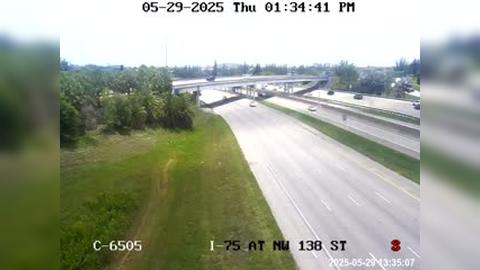 Traffic Cam Miami Lakes: I-75 @ NW 143RD ST
