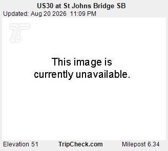 Traffic Cam Cathedral Park: US 30 at St Johns Bridge SB