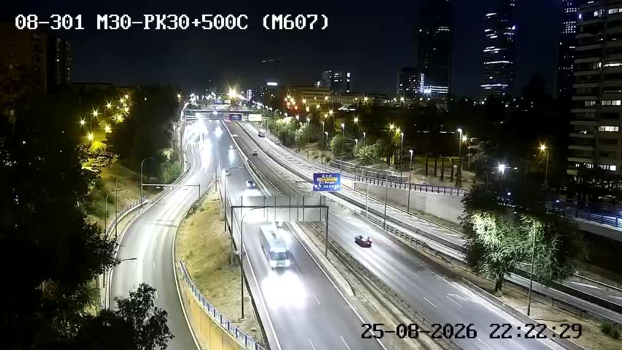 Traffic Cam Valverde: M30 - PK30+500 C (M607)