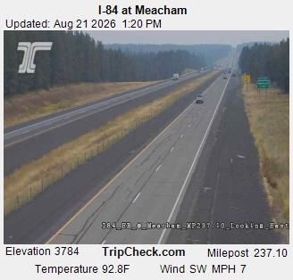Traffic Cam Meacham: I-84 at