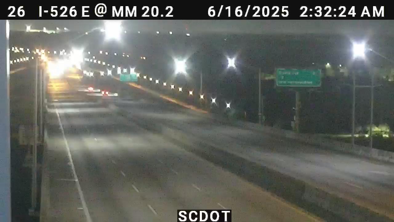 Traffic Cam North Charleston: I-526 E @ MM 20.5 (Don Holt)