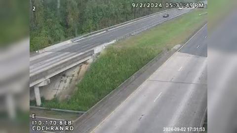 Traffic Cam Hardaway: I10-MM 170.8EB-Cochran Rd