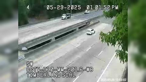 Traffic Cam Tallahassee: I10-MM 201.6WB-Timberland Schl