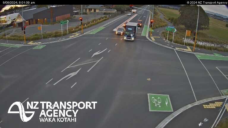 Traffic Cam Rosedale › East: SH73 West Melton East, Canterbury