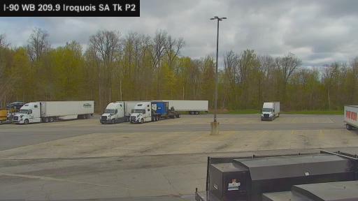 Traffic Cam Indian Castle › East: I-90 EB 209.9 Iroquois SA Truck Pk