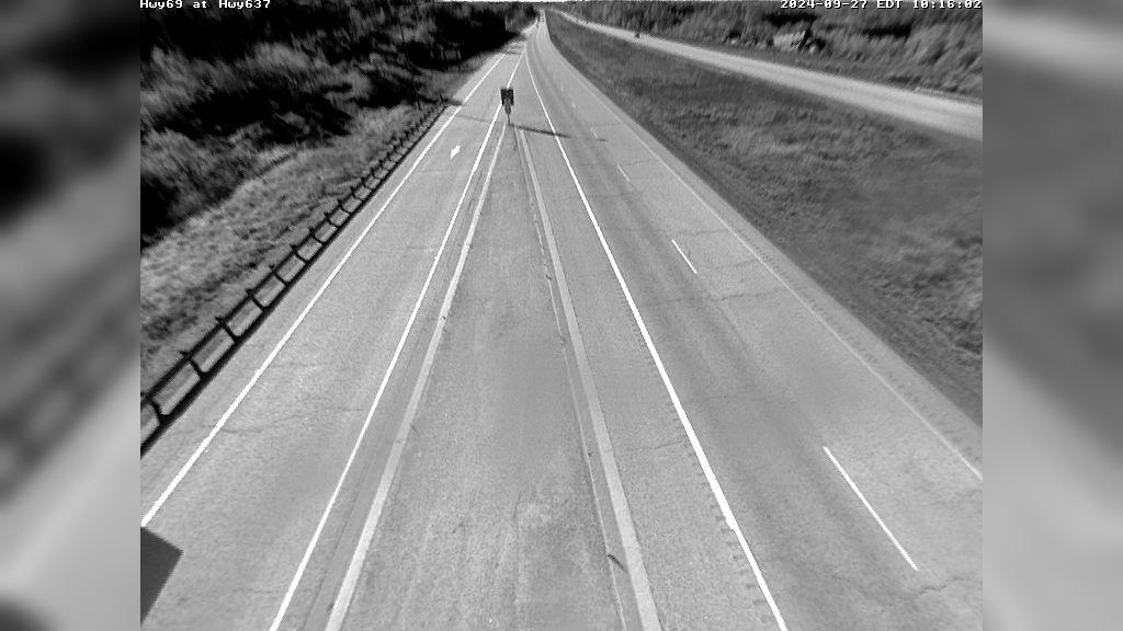 Traffic Cam Unorganized North Sudbury: Highway 69 at Highway 637