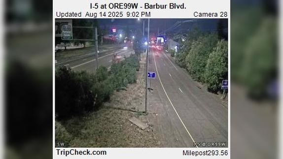 Traffic Cam Portland: I-5 at ORE99W - Barbur Blvd