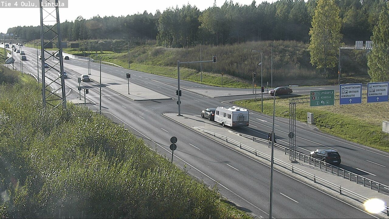 Traffic Cam Oulu: Tie - Lintula - Tie 8155 Äimärautioon