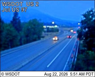 Traffic Cam Leavenworth › West: US 2 at MP 104.8: Don Senn Memorial Interchange