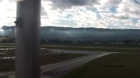 Last daylight view from Lesce Bled Airport