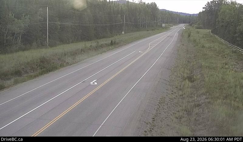 Traffic Cam Savory › South-West: Hwy 16, 48 km east of Burns Lake, looking west