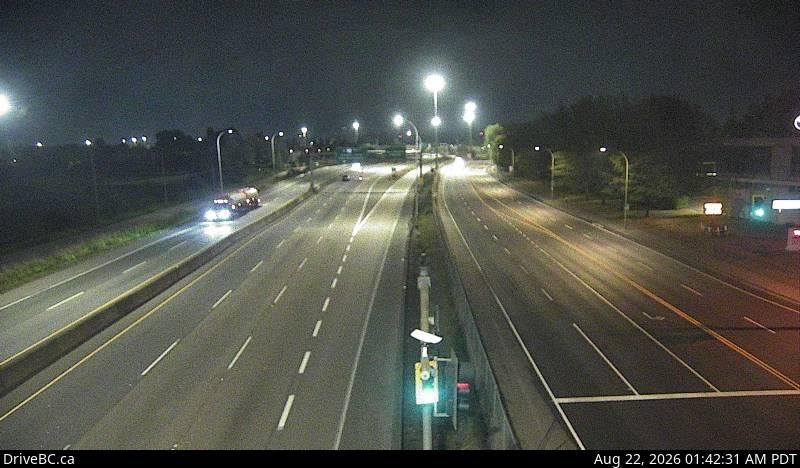 Traffic Cam Delta › East: Hwy 91 at Fraserwood Way, on the East-West Connector, looking east