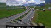 Chilliwack › West: Hwy 1 at Prest Rd in - looking west - Day time