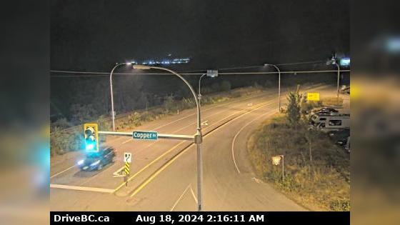 Traffic Cam Britannia Beach › North: Hwy 99 in - at Copper Drive, looking north