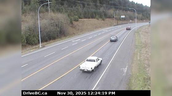 Traffic Cam Hilliers › West: Hwy 4 at Alberni Hwy (Hwy 4A) junction, about 2 km west of Coombs, looking west