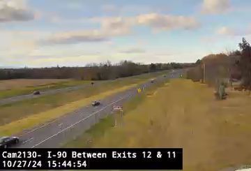 Traffic Cam Castleton-on-Hudson › West: I-90 Westbound at Schodack Text Area