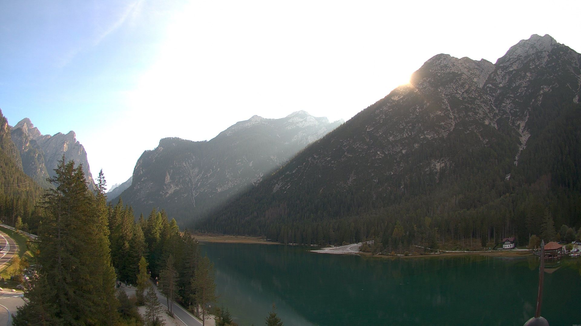 Traffic Cam Toblach - Dobbiaco: Hotel Baur am Toblachersee