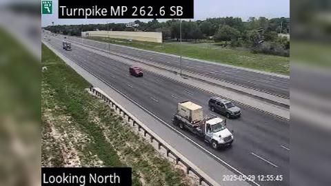 Traffic Cam MetroWest: Tpke MM 262.6 S of Turkey Lk Service Plaza