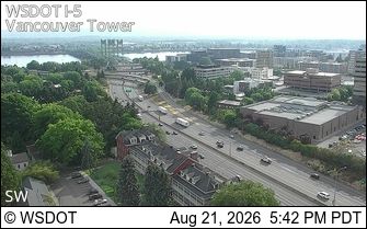 Traffic Cam Officers Row: I-5 at MP 0.81: Tower View