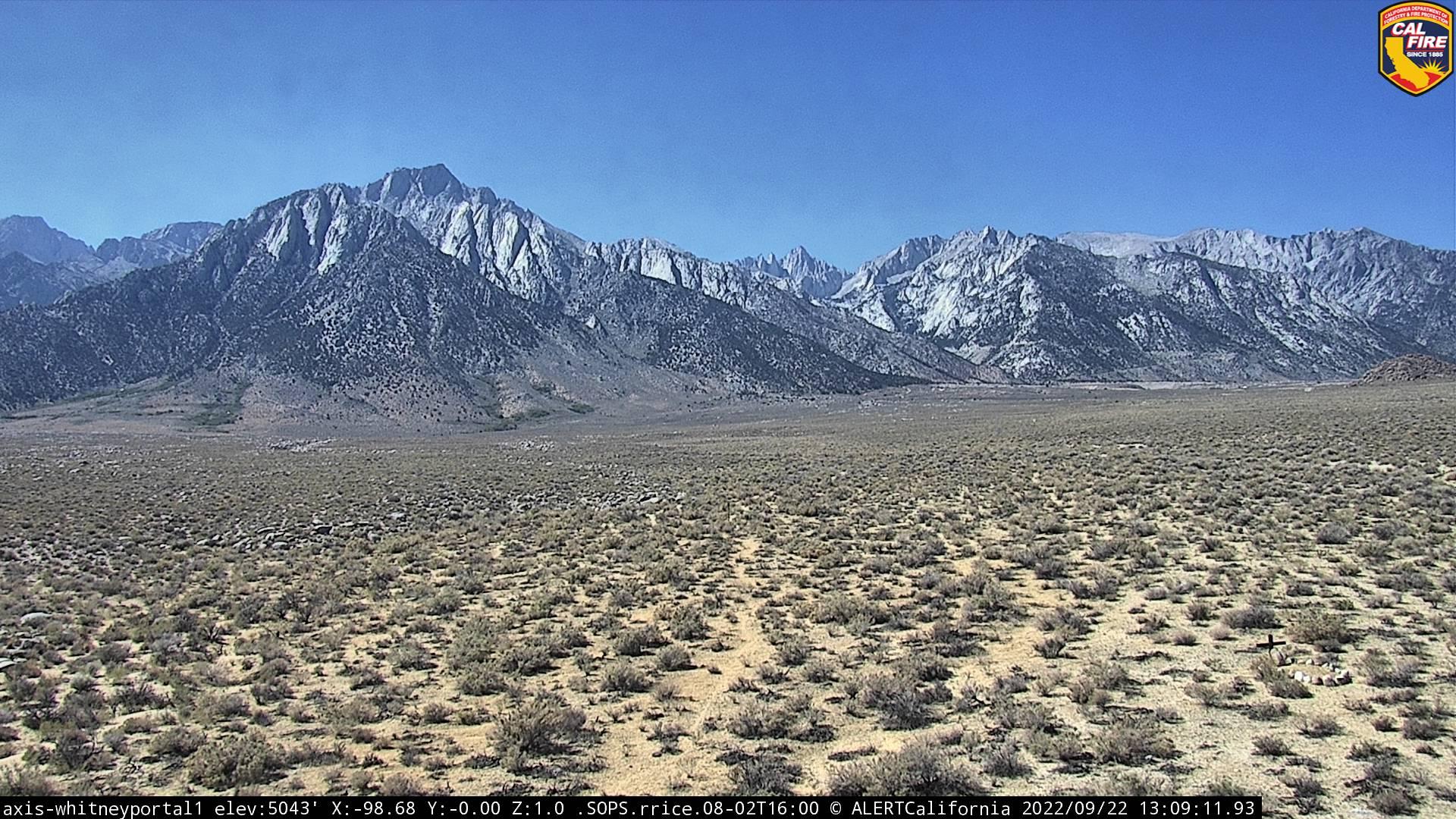 Traffic Cam Lone Pine: Whitney Portal