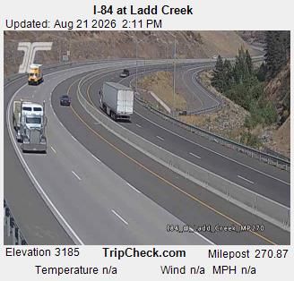 Traffic Cam Union: I-84 at Ladd Creek