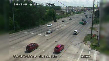 Traffic Cam Weisenberger City › North: SH-249 @ Ella Blvd