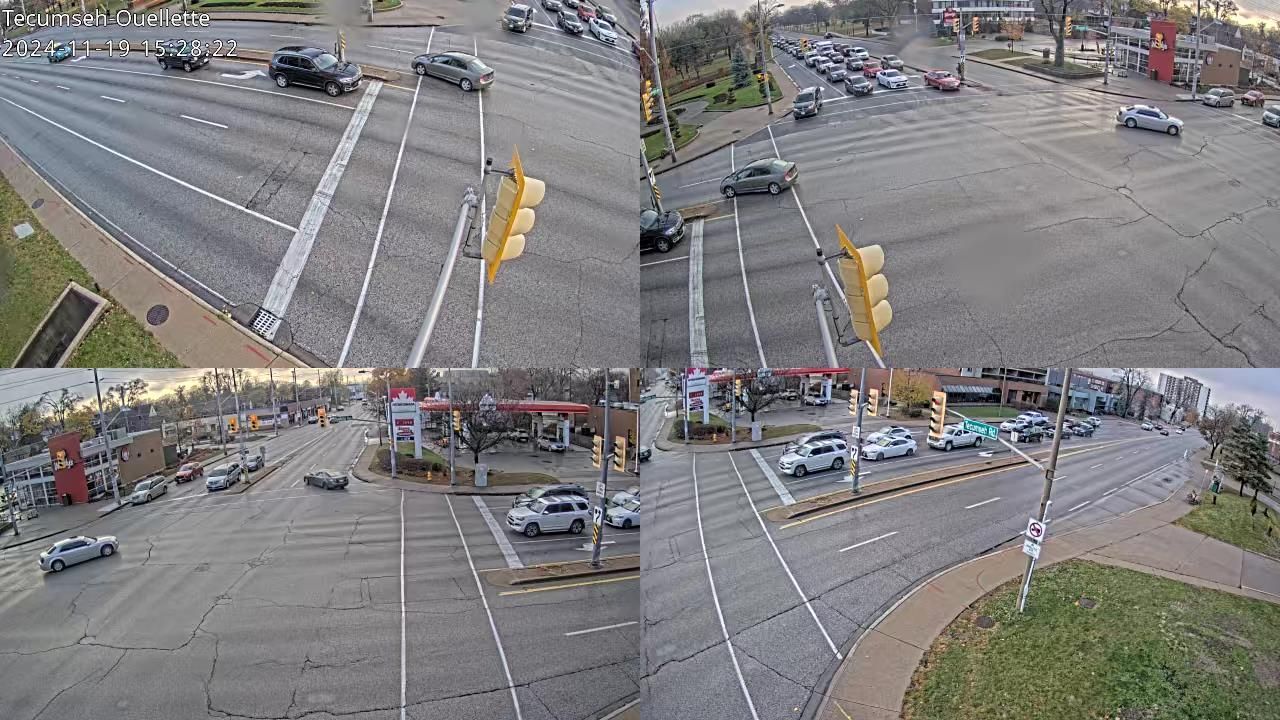 Traffic Cam Windsor: Oulette Ave & Tecumseh Rd