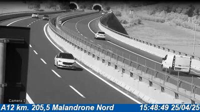 Preview delle webcam di Rosignano Marittimo: A12 km. 205,5 Malandrone Nord