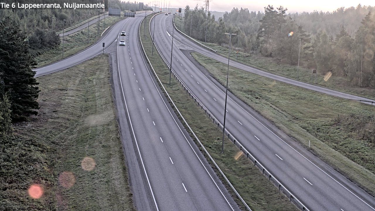 Traffic Cam Lappeenranta: Tie - Nuijamaantie - Imatralle