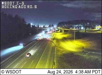 Traffic Cam Seattle: I-5 at MP 157.8: Boeing Access Rd, S