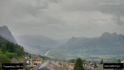 Triesenberg › Süd-West: Triesen - Gauschlastrasse - Trübbach, Bahnhof - Gonzen - Sargans - Vilters-Wangs - Pizol - Rheintal - Rhein