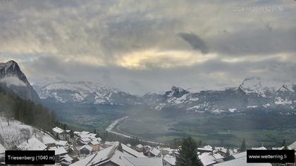 Triesenberg › Süd-West: Triesen - Gauschlastrasse - Trübbach, Bahnhof - Gonzen - Sargans - Vilters-Wangs - Pizol - Rheintal - Rhein