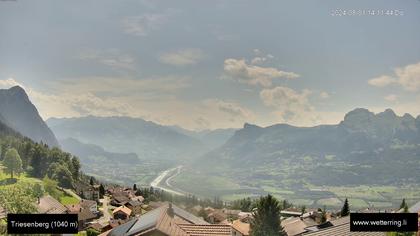 Triesenberg › Süd-West: Triesen - Gauschlastrasse - Trübbach, Bahnhof - Gonzen - Sargans - Vilters-Wangs - Pizol - Rheintal - Rhein