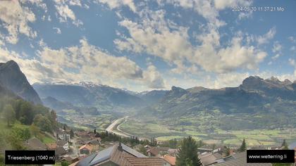 Triesenberg › Süd-West: Triesen - Gauschlastrasse - Trübbach, Bahnhof - Gonzen - Sargans - Vilters-Wangs - Pizol - Rheintal - Rhein