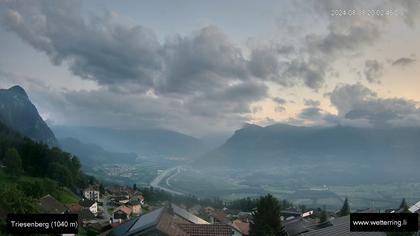 Triesenberg › Süd-West: Triesen - Gauschlastrasse - Trübbach, Bahnhof - Gonzen - Sargans - Vilters-Wangs - Pizol - Rheintal - Rhein