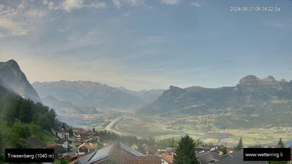 Triesenberg › Süd-West: Triesen - Gauschlastrasse - Trübbach, Bahnhof - Gonzen - Sargans - Vilters-Wangs - Pizol - Rheintal - Rhein