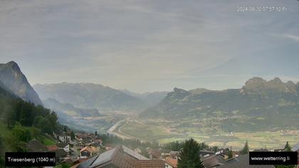 Triesenberg › Süd-West: Triesen - Gauschlastrasse - Trübbach, Bahnhof - Gonzen - Sargans - Vilters-Wangs - Pizol - Rheintal - Rhein