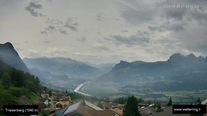 Triesenberg › Süd-West: Triesen - Gauschlastrasse - Trübbach, Bahnhof - Gonzen - Sargans - Vilters-Wangs - Pizol - Rheintal - Rhein