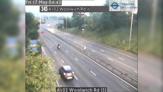 Traffic Cam London: A102 Woolwich Rd (S)