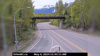 Big Eddy Settlement > South: , Hwy  at Hwy  in Revelstoke, looking south to Hwy - Day time